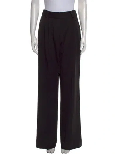 Pre-owned Favorite Daughter Wide Leg Pants In Black