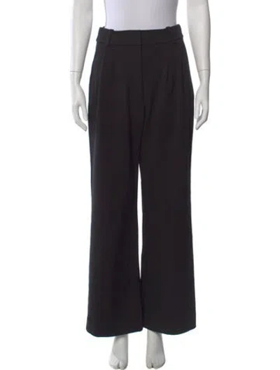 Pre-owned Favorite Daughter Wide Leg Pants In Black