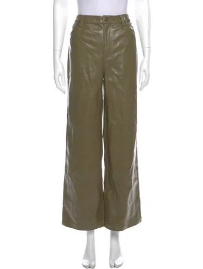 Pre-owned Favorite Daughter Wide Leg Pants In Green