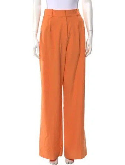 Pre-owned Favorite Daughter Wide Leg Pants In Orange