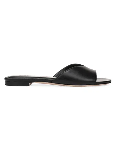 Favorite Daughter Women's Alex Leather Flat Sandals In Black