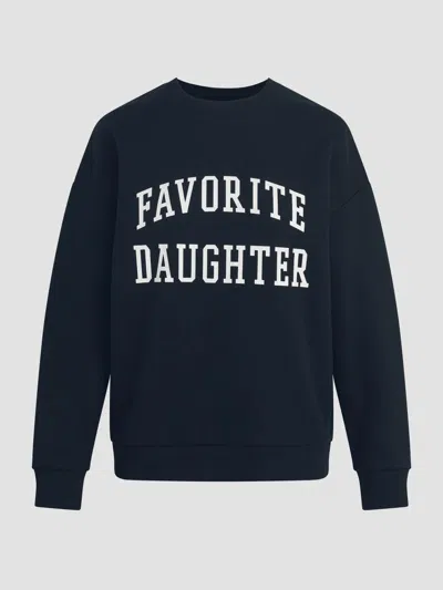 Favorite Daughter Women's Collegiate Cotton-blend Sweatshirt In Blue