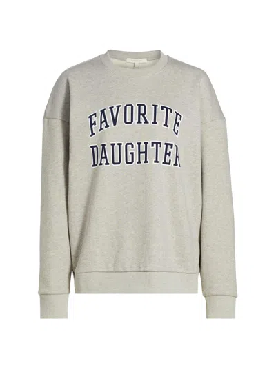 Favorite Daughter Collegiate Cotton Blend Sweatshirt In Gray