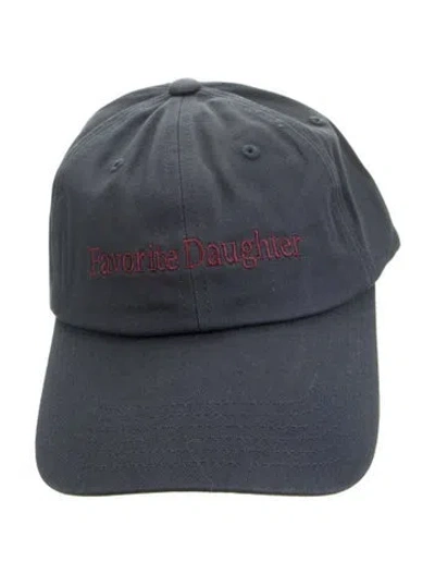 Pre-owned Favorite Daughter Women's Cotton Adjustable Baseball Cap W/tags In Blue