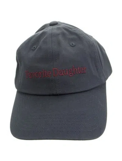Pre-owned Favorite Daughter Women's Cotton Adjustable Baseball Cap W/tags In Blue