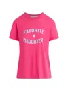 FAVORITE DAUGHTER WOMEN'S COTTON-BLEND LOGO T-SHIRT