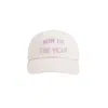 Favorite Daughter Women's Mom Of The Year Baseball Hat In Khaki/lavender