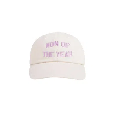 Favorite Daughter Women's Mom Of The Year Baseball Hat In Khaki/lavender