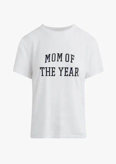 Favorite Daughter Women's Mom Of The Year Collegiate Tee In White