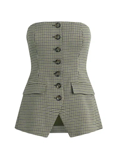 Favorite Daughter Phoebe Bustier Top In Green