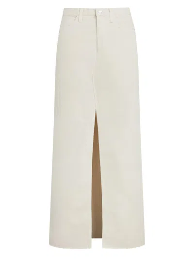 Favorite Daughter Women's Sadie Denim Maxi Skirt In White