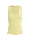 Favorite Daughter Women's Scoopneck Rib-knit Tank In Limeade