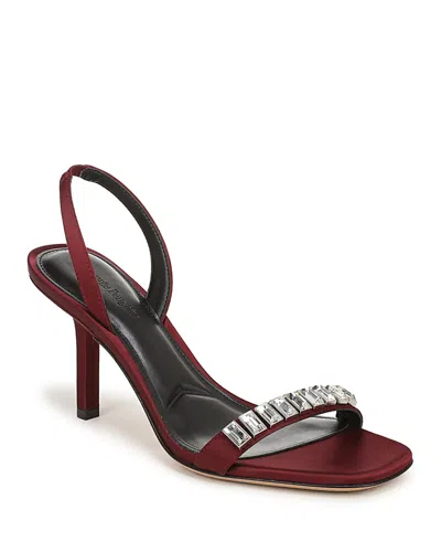 Favorite Daughter Women's Selena Satin Slingback Sandals In Red
