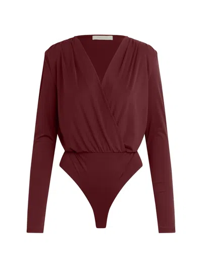 Favorite Daughter Women's Slinky Date Blouse In Vino In Brown