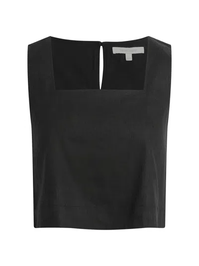 Favorite Daughter Women's The Abby Linen Top In Black