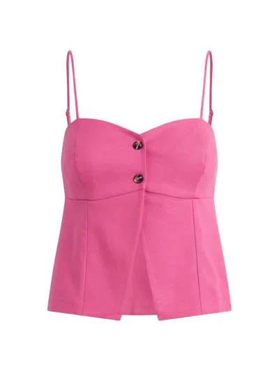 Favorite Daughter Women's The Bea Linen-blend Tank In Pink