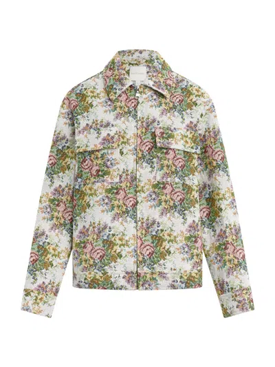 Favorite Daughter The Birdie Floral Jacquard Jacket In Multi