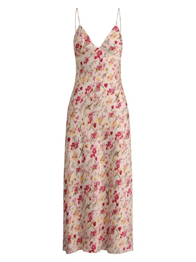 Favorite Daughter Blackberry Maxi Dress In Summer Bouquet In Pink