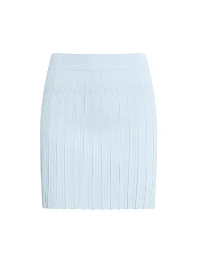 Favorite Daughter Women's The Cecilia Rib-knit Sweater Miniskirt In Blue