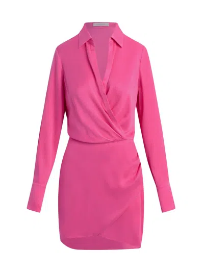 Favorite Daughter Women's The Dinner Party Mini Shirtdress In Pink