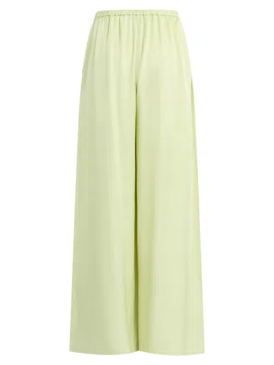 Favorite Daughter Women's The Everything Hammered-satin Wide-leg Pants In Green