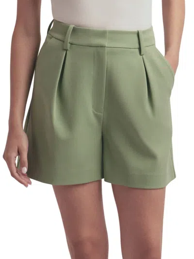 Favorite Daughter Women's The Favorite High-rise Wide-leg Shorts In Lime