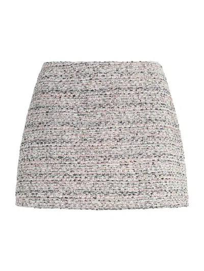 Favorite Daughter Women's The Favorite Sequin-embellished Tweed Skort In Gray