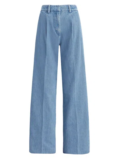 Favorite Daughter Women's The Fiona Wide-leg Jeans In Seaport