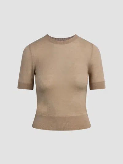 Favorite Daughter The Good Sport Top In Cream In Brown