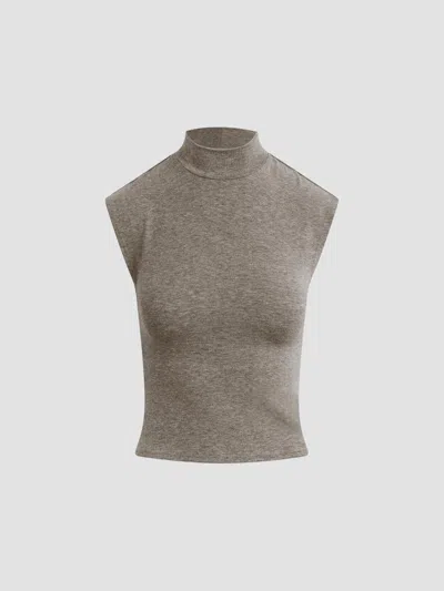 Favorite Daughter Women's The Heritage Mockneck Top In Gray