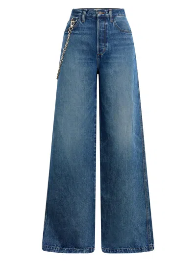Favorite Daughter Women's The Masha Super High-rise Wide-leg Jeans In Blue
