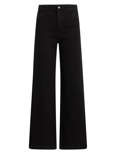 Favorite Daughter Women's The Mischa High-rise Wide-leg Jeans In Black