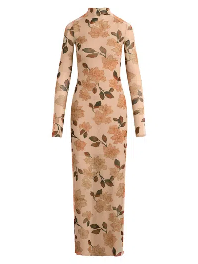 Favorite Daughter Women's The Sheer Fantasy Maxi Dress In Pink