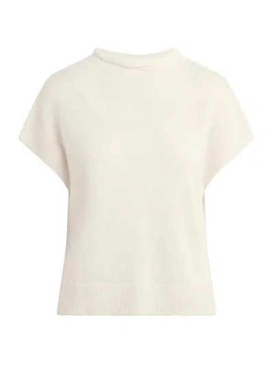 Favorite Daughter The Stevie Short Sleeve Linen Sweater In Neutral