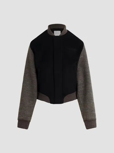 Favorite Daughter Women's The Studio Bomber Jacket In Navy Grey