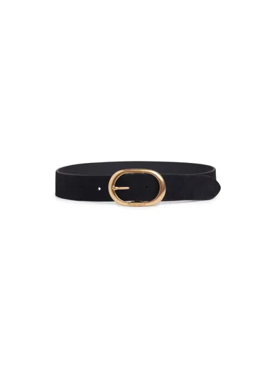 Favorite Daughter Women's The Suede Jean Belt In Black