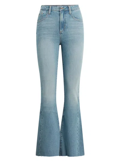 Favorite Daughter Women's The Valentina Stretch-cotton Flared-leg High-rise Jeans In Blue