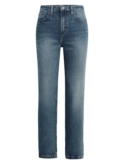 Favorite Daughter Women's The Valentina Super High Rise Straight Jeans In Blue