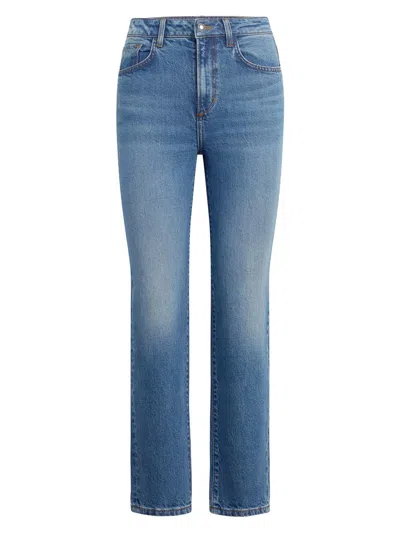 Favorite Daughter Women's The Valentina Super High-rise Straight Jeans In Blue