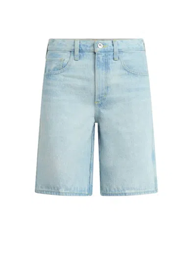 Favorite Daughter Women's Tommy Bermuda Jean Shorts In Freeport In Blue