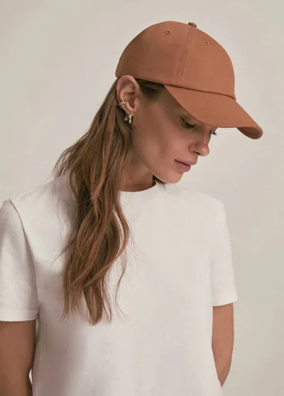 Favorite Daughter Women's Wool Baseball Cap With Leather Strap In Camel In Gold