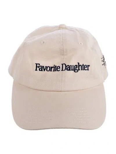 Pre-owned Favorite Daughter Womens Cotton Baseball Hat In Neutral