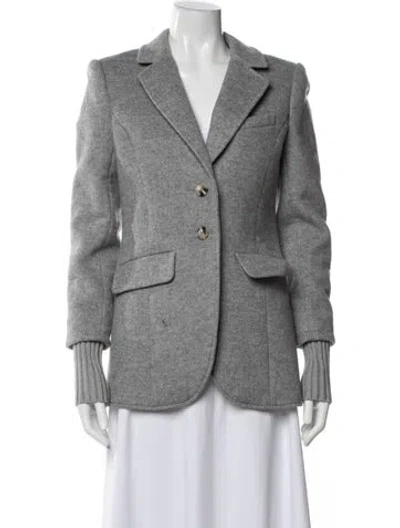 Pre-owned Favorite Daughter Wool Blazer In Grey