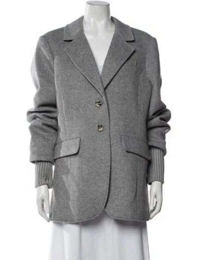 Pre-owned Favorite Daughter Wool Blazer In Grey
