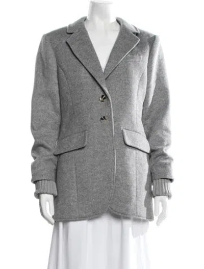 Pre-owned Favorite Daughter Wool Blazer In Grey
