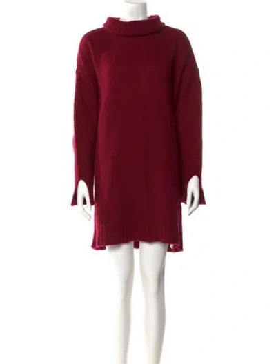 Pre-owned Favorite Daughter Wool Cowl Neck Sweater In Red