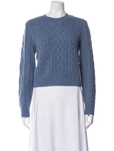 Pre-owned Favorite Daughter Wool Crew Neck Sweater In Blue