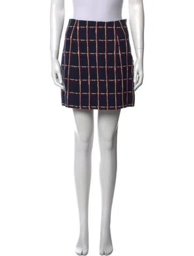 Pre-owned Favorite Daughter Wool Mini Skirt W/ Tags In Blue