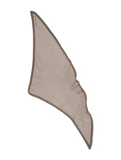 Pre-owned Favorite Daughter Wool Striped Scarf In Neutrals