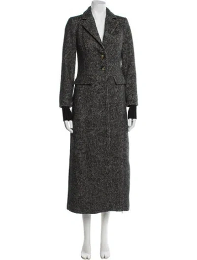 Pre-owned Favorite Daughter Wool Trench Coat In Gray